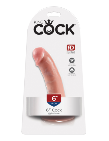 KING COCK POLLA DE 6 PULGADAS LUZ