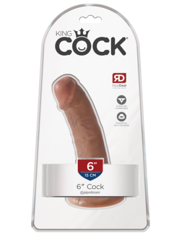 KING COCK 6 INCH COCK TAN