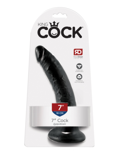 KING COCK 7 INCH COCK BLACK