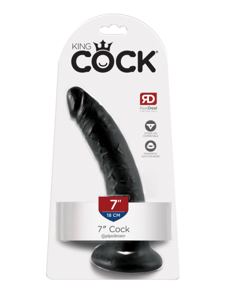 KING COCK 7 INCH COCK BLACK