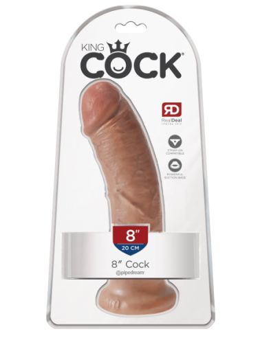 KING COCK 8 PULGADAS COCK TAN