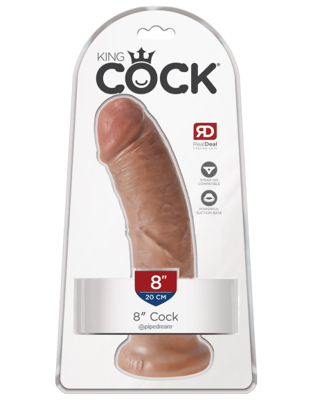 KING COCK 8 PULGADAS COCK TAN