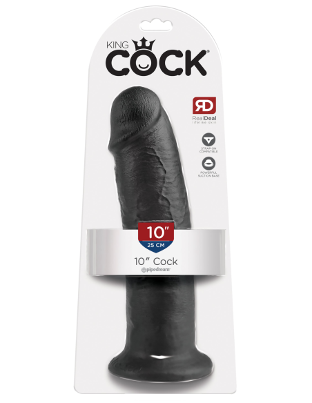 KING COCK 10 PULGADAS POLLA NEGRA