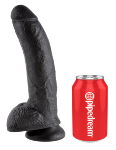 KING COCK 9 INCH COCK WITH BALLS BLACK