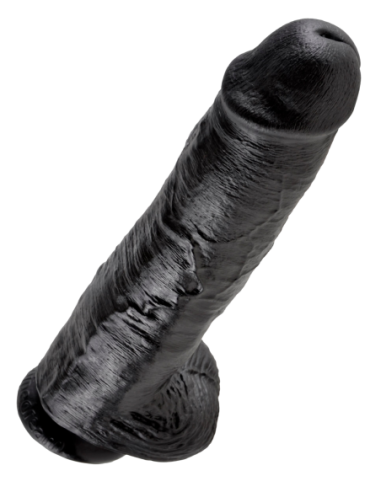 KING COCK 11 INCH COCK WITH BALLS BLACK