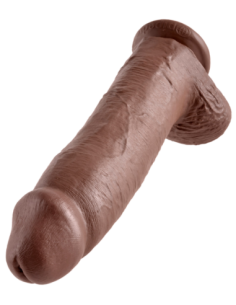 KING COCK 12 INCH COCK WITH BALLS BROWN 2