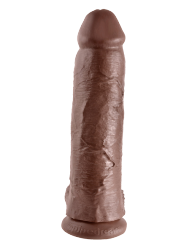 KING COCK 12 INCH COCK WITH BALLS BROWN