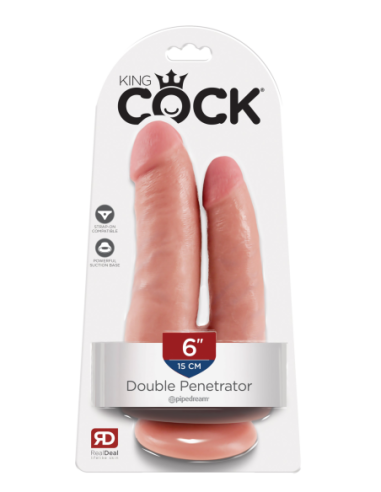 KING COCK DOUBLE PENETRATOR LIGHT