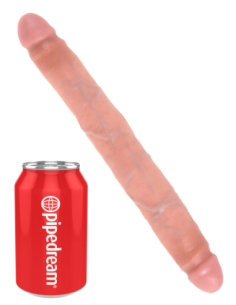 KING COCK 12 INCH SLIM DOUBLE DILDO LIGHT