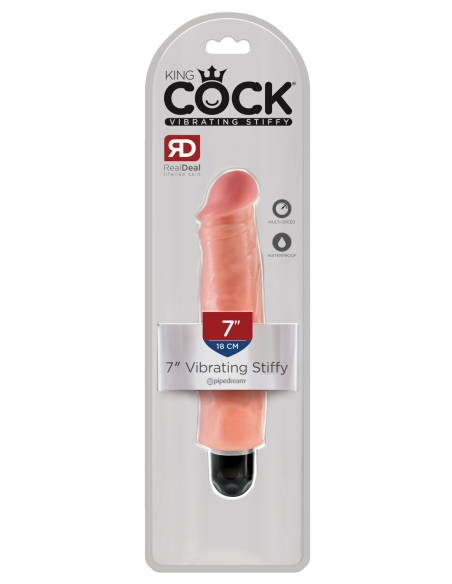 KING COCK 7 PULGADAS VIBRADOR RÍGIDO LIGERO