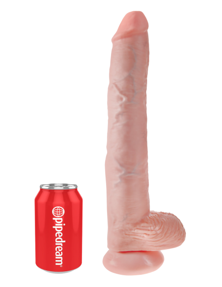 KING COCK POLLA DE 14 PULGADAS CON BOLAS LIGERAS