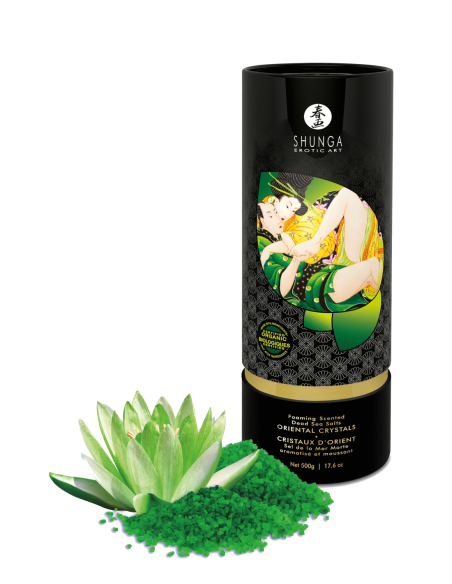 SAL DE BAÑO CRISTALES ORIENTALES FLOR DE LOTO 500 GR