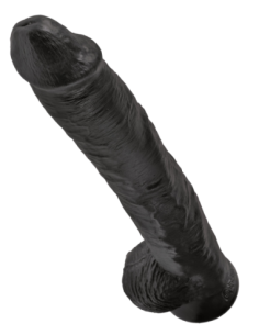 KING COCK POLLA DE 14 PULGADAS CON BOLAS NEGRO 2