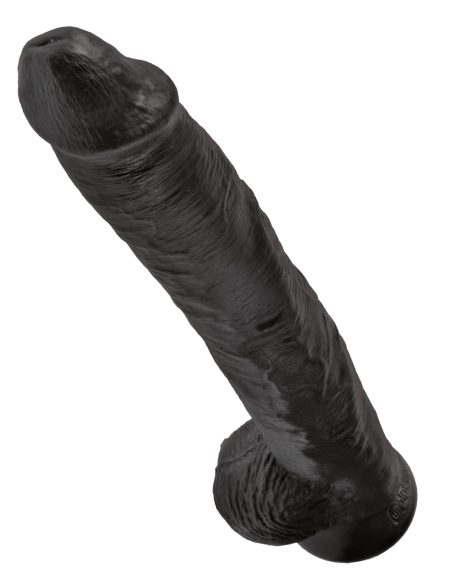 KING COCK 14 INCH COCK WITH BALLS BLACK