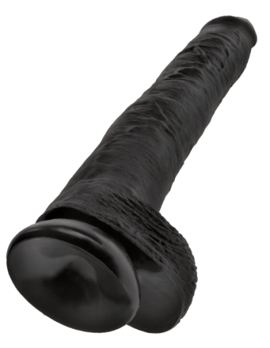 KING COCK POLLA DE 14 PULGADAS CON BOLAS NEGRO