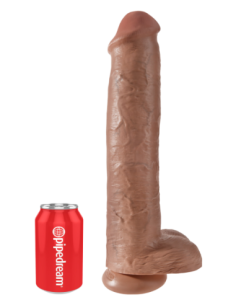 KING COCK 15 INCH COCK WITH BALLS TAN