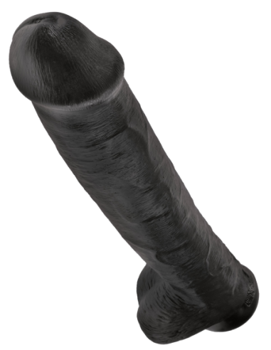 KING COCK POLLA DE 15 PULGADAS CON BOLAS NEGRO