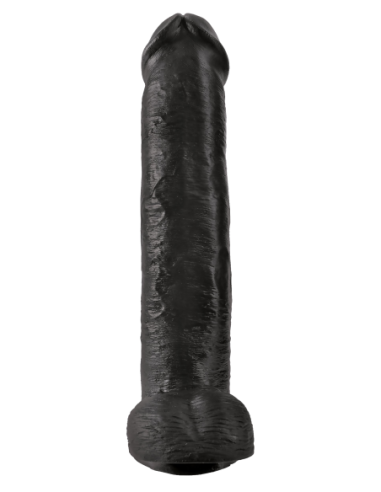 KING COCK 15 INCH COCK WITH BALLS BLACK