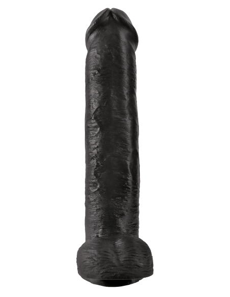 KING COCK POLLA DE 15 PULGADAS CON BOLAS NEGRO