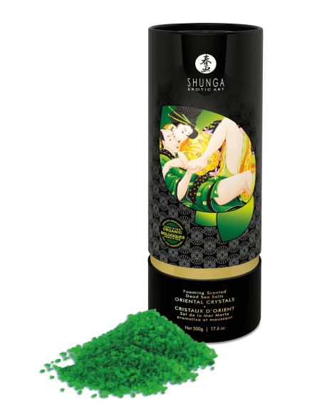 SAL DE BAÑO CRISTALES ORIENTALES FLOR DE LOTO 500 GR