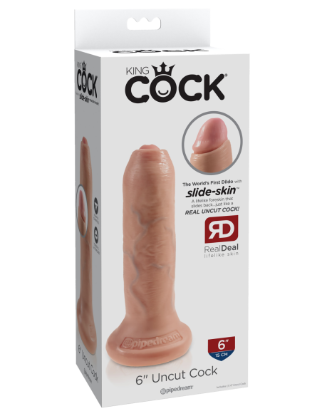 KING COCK 6 PULGADAS LUZ SIN CORTAR