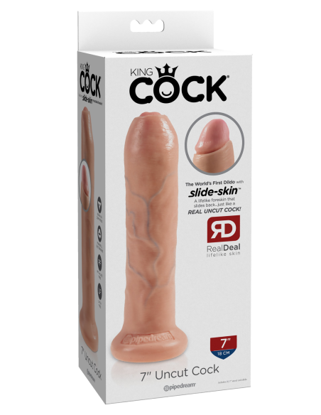 KING COCK 7 PULGADAS LUZ SIN CORTAR