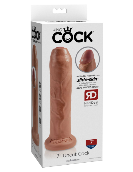 KING COCK 7 PULGADAS BRONCEADO SIN CORTAR