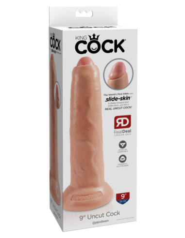 KING COCK 9 PULGADAS LUZ SIN CORTAR