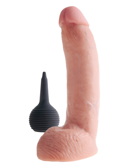 KING COCK 9 INCH SQUIRTING COCK WITH BALLS LIGHT