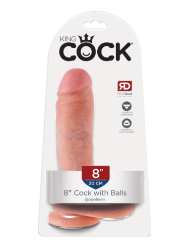 KING COCK GALLO DE 8 PULGADAS CON BOLAS DE LUZ