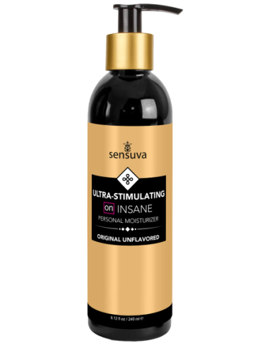 SENSUVA ON INSANE ULTRA-ESTIMULANTE CREMA HIDRATANTE PERSONAL ORIGINAL SIN SABOR 240ML