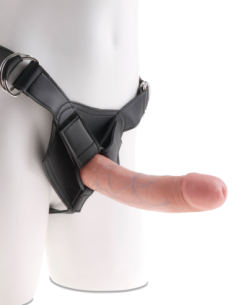 KING COCK STRAP ON HARNESS WITH 8 INCH COCK LIGHT