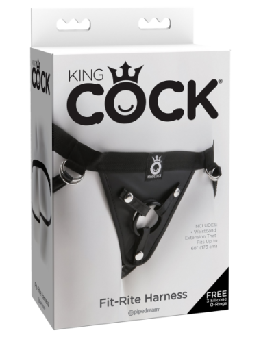 KING COCK FIT RITE HARNESS BLACK
