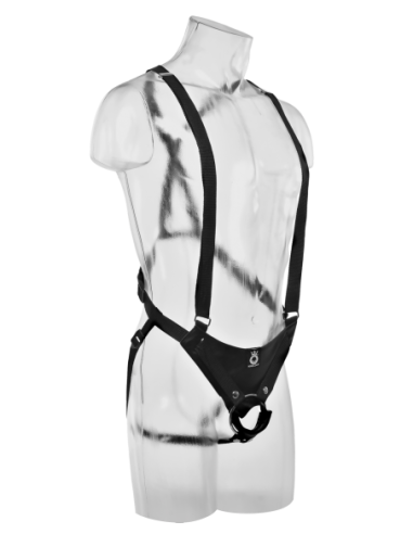 KING COCK 10 INCH HOLLOW STRAP ON SUSPENDER...