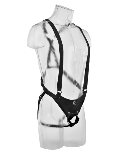 KING COCK 11 INCH HOLLOW STRAP ON SUSPENDER SYSTEM LIGHT