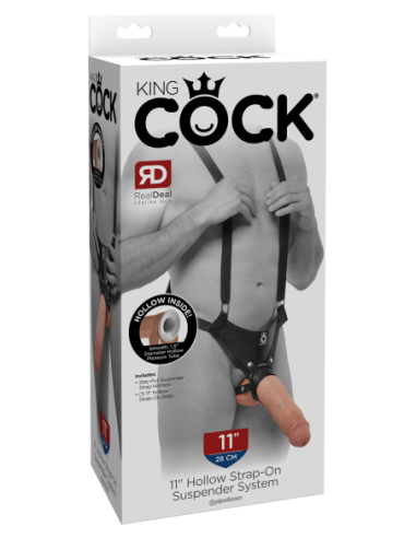 KING COCK 11 PULGADAS HUECA ARNÉS SISTEMA DE LUZ