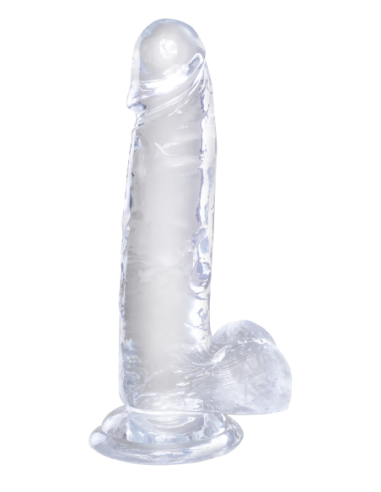 KING COCK CLEAR 7 INCH COCK WITH BALLS CLEAR