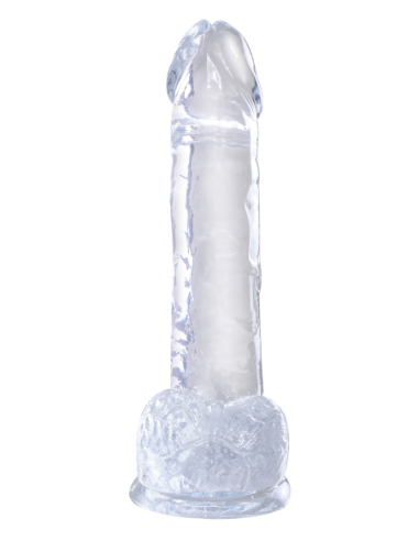 KING COCK CLEAR 7 INCH COCK WITH BALLS CLEAR