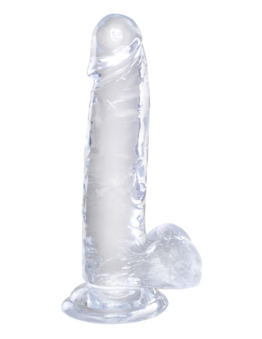 KING COCK CLEAR 7 INCH COCK WITH BALLS CLEAR