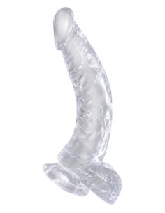 KING COCK CLARO POLLA DE 7,5 PULGADAS CON BOLAS CLARAS