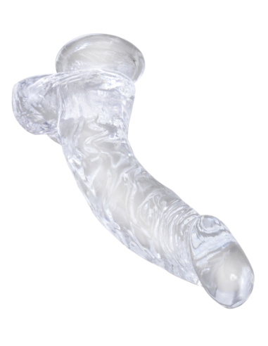 KING COCK CLEAR 7.5 INCH COCK WITH BALLS CLEAR
