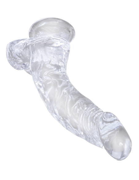 KING COCK CLEAR 7.5 INCH COCK WITH BALLS CLEAR