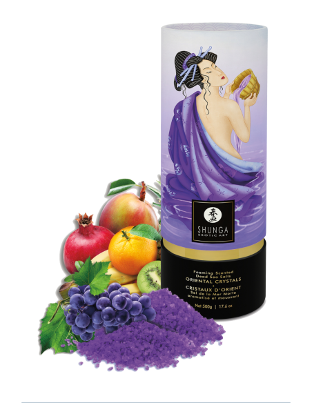 SAL DE BAÑO CRISTALES ORIENTALES FRUTAS EXÓTICAS 500 GR