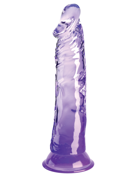 KING COCK CLEAR 8 INCH PURPLE