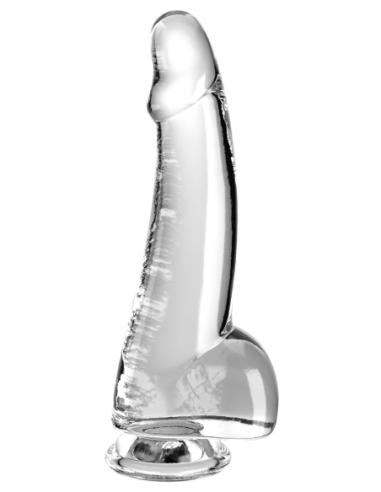 KING COCK CLEAR 7.5 INCH COCK WITH BALLS CLEAR