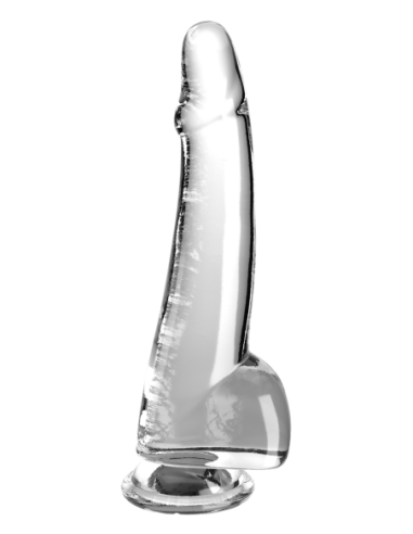 KING COCK CLEAR 10 INCH COCK WITH BALLS CLEAR