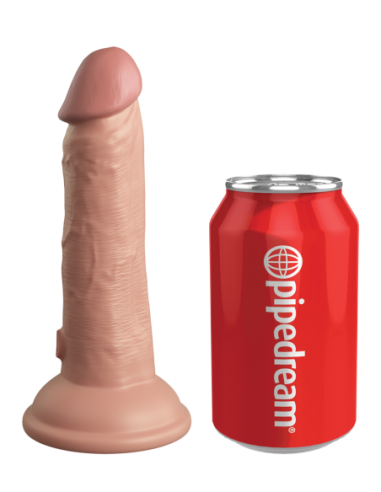 KING COCK ELITE LUZ DE SILICONA DE DOBLE DENSIDAD PARA EL PENE