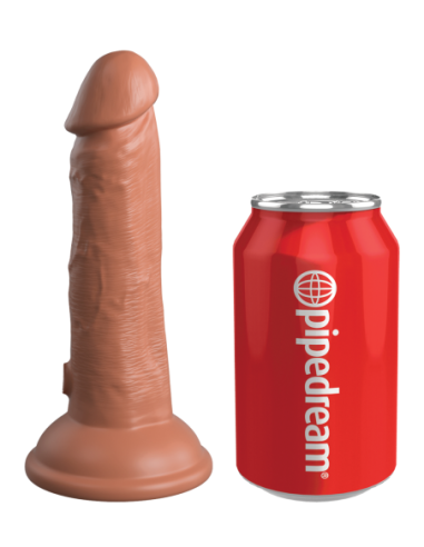 KING COCK ELITE 6 INCH DUAL DENSITY SILICONE COCK TAN