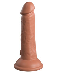 KING COCK ELITE 6 INCH DUAL DENSITY SILICONE COCK TAN 2