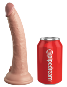 KING COCK ELITE LUZ DE SILICONA DE DOBLE DENSIDAD PARA EL...